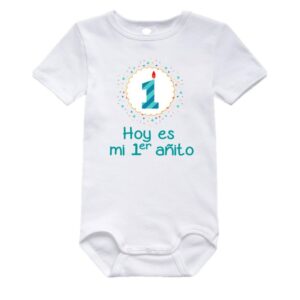 Body bebé personalizado - 1 añito círculo