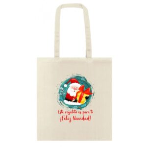 Bolsa de tela navideña