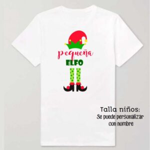 Camiseta personalizada Navidad Pequeña elfo Camiseta personalizada Navidad Pequeña elfo Camiseta personalizada Navidad Pequeña elfo